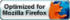 Optimized for Firefox